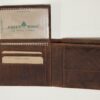 Green Wood Geldbörse echt Leder Braun