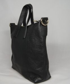 Alpkind mini Tote Bag Schwarz echt Leder