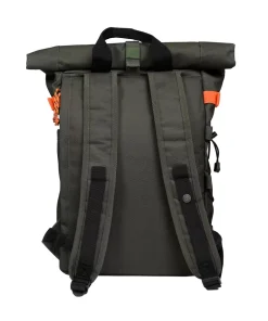 Rolltop-Rucksack aus 100 % recyceltem Polyester Khaki