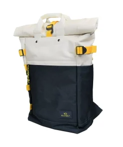 BillyBelt Rolltop-Rucksack aus 100 % recyceltem Polyester in Elfenbein