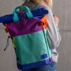 BillyBelt Rolltop-Rucksack aus 100 % recyceltem Polyester in Mint